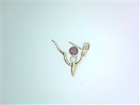 Orecchini Ititoli Donna Sole Cuore Amore in Oro giallo Rubino 0.60 Ct OR2184#GLR - OR2184#GLR